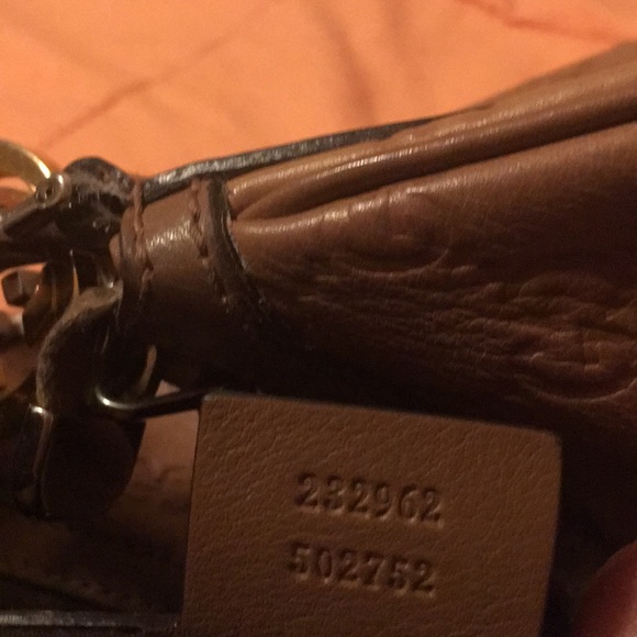 Authentic Bronze Gucci Leather GG Twins Med Hobo - Picture 5 of 7